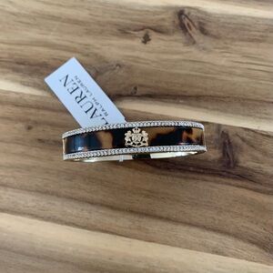 Lauren Ralph Lauren Pavé & Crest Tortoise-Look Bangle Bracelet NWT